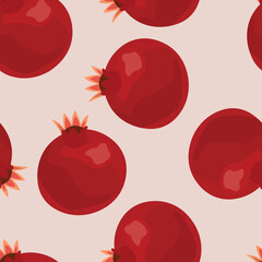 
Seamless pattern with the image of a pomegranate in burgundy or wine color. Pink background. Wallpaper for phone. Textile or vinyl print. Vector image.