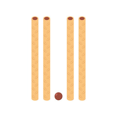 Pepero day. Border of biscuit sticks. Chocolate stick. Vector illustration. 11.11 day.