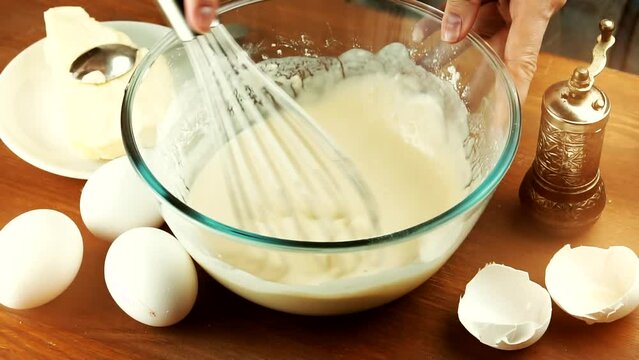 home cooking pancake on bakery. baking cake