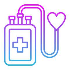 Blood Donation Line Gradient Icon
