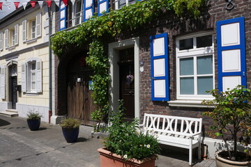 Gasse in der Festungsstadt Stadt Zons