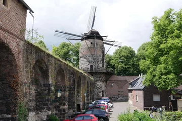 Poster Windmühle Stadtmauer Festung Stadt Zons © Falko Göthel