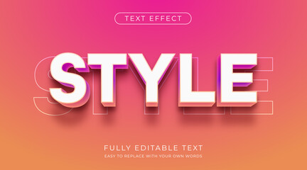 Modern Text effect Editable font style