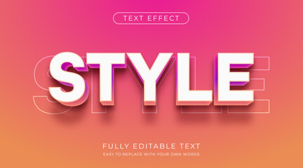 Modern Text effect Editable font style