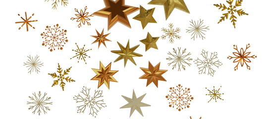 Falling snow at night. Bokeh lights