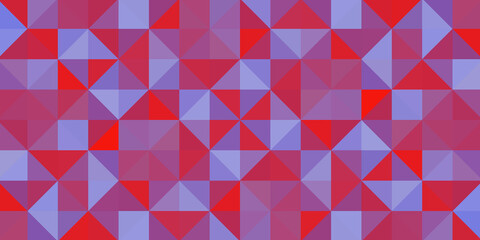 Fototapeta premium Multicolored abstract texture. Background consisting of triangles. Triangular pixelation, checkered textile.