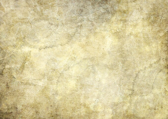 Vintage old paper watercolor background with aged texture. Hand drawn textured backdrop. Aged dirty wallpaper for card, cover design, flyers. Grunge parchment template.