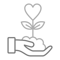 Grow Greyscale Line Icon