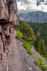 Perimeter Trail above Ouray Colorado