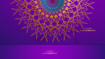 Luxury mandala ornamental pattern background. Creative decorative flower wedding invitation design. Decorative mandala for print, poster, cover, brochure, flyer, banner. Vector illustration