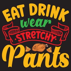 Thanksgiving t shirt design with Thanksgiving elements or Hand drawn Thanksgiving typography design