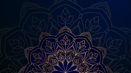 Luxury mandala ornamental pattern background. Creative decorative flower wedding invitation design. Decorative mandala for print, poster, cover, brochure, flyer, banner. Vector illustration