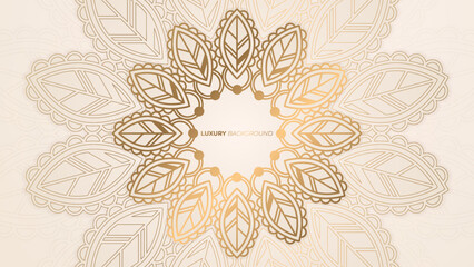 Luxury mandala ornamental pattern background. Creative decorative flower wedding invitation design. Decorative mandala for print, poster, cover, brochure, flyer, banner. Vector illustration