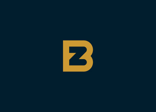 initial letter bz logo design vector illustration template