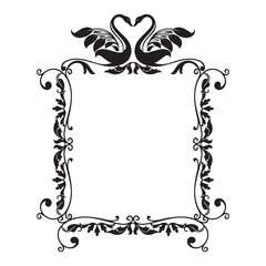 Frame, in the style of an ornament, Vector illustration eps 10, Art.	