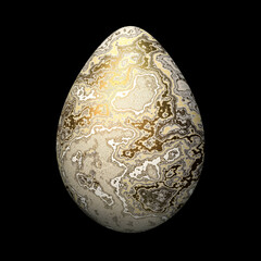 Gold and Sandstone Egg