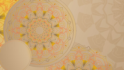 Luxury mandala background with golden arabesque pattern arabic islamic east style. Decorative mandala for print, poster, cover, brochure, flyer, banner.