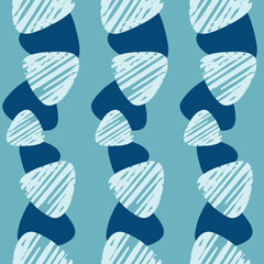 Monochrome seamless pattern with triangle shapes. Vector illustration. Pattern for print, wallpaper, textile, fashion, scrapbooking, cover.