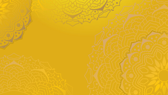 Luxury mandala background with golden arabesque pattern arabic islamic east style. Decorative mandala for print, poster, cover, brochure, flyer, banner.