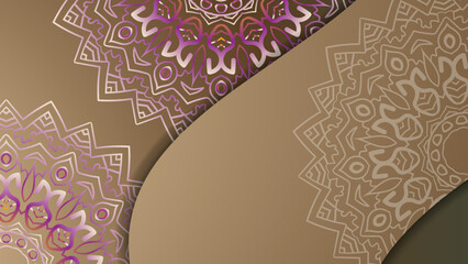 Luxury mandala background with golden arabesque pattern arabic islamic east style. Decorative mandala for print, poster, cover, brochure, flyer, banner.
