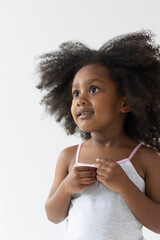 Portrait of girl looking away