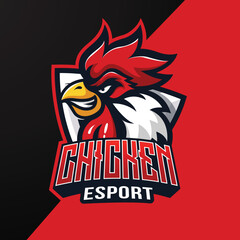 chicken mascot logo esports