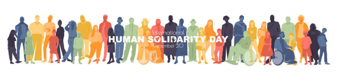 International Human Solidarity Day banner. 