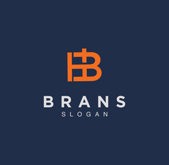 Modern Letter HB B H Logo Design for business and finance inspiration