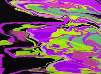 Abstract multicolored marble background. Acrylic paint spreads freely and creates an interesting pattern. Bright colors. Background for the cover of a laptop, notebook.