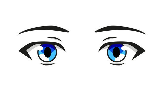 Anime Eyes Stock Illustrations – 13,582 Anime Eyes Stock