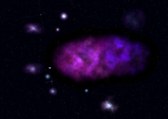 Small part of an infinite star field