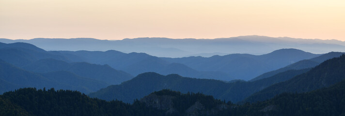 panorama of the mountains