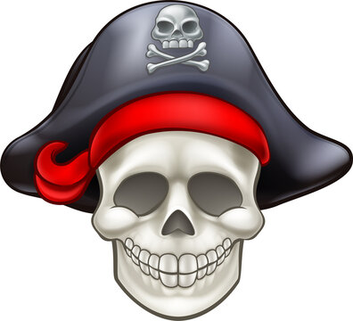 Skull Pirate Cartoon