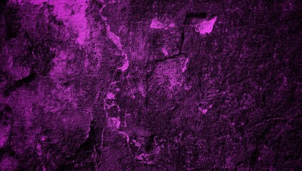 purple old wall background, chipped wall surface in the form of cracked art, old wall is stained and mossy