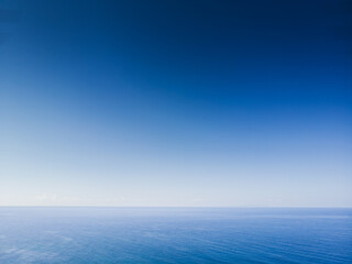 Scenic view of Mediterranean sea against clear sky