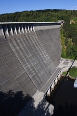 Harz, Staumauer der Rappbodetalsperre