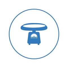 Baby weight balance scale icon | Circle version icon |