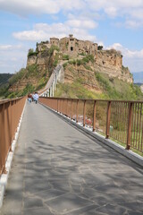 Footpath to Civita di Bagnoregio, Italy
