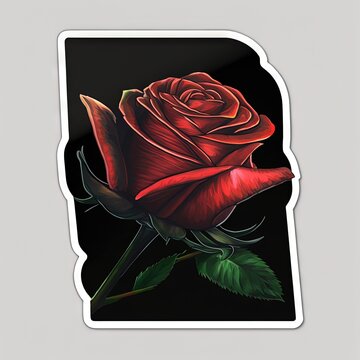Beautiful Rose - Cute Print Out Sticker