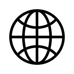 Globe Icon Vector Symbol Design Illustration