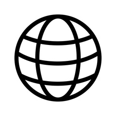 Globe Icon Vector Symbol Design Illustration