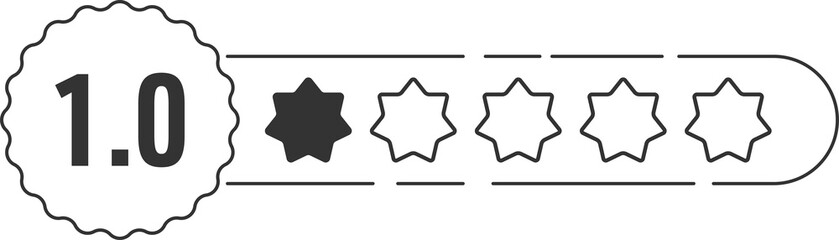 Star rating review clip art