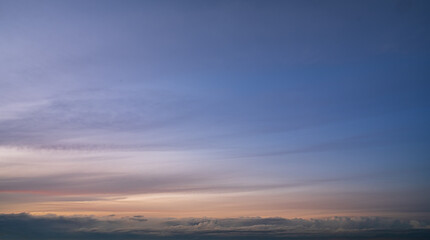 Fototapeta na wymiar Sunset blue sky high res
