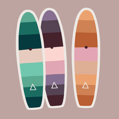 Surf board illustration