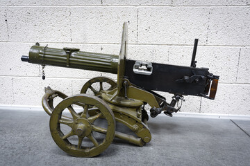 Old machine gun maxim. 
