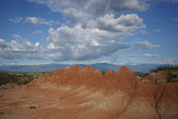 red sand dunes in Tatcoa Colombia
