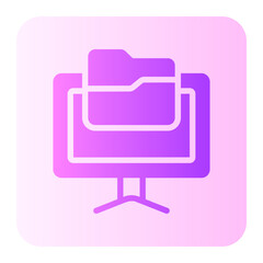 backup copy gradient icon