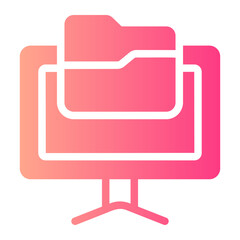 backup copy gradient icon