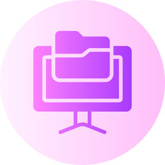 backup copy gradient icon