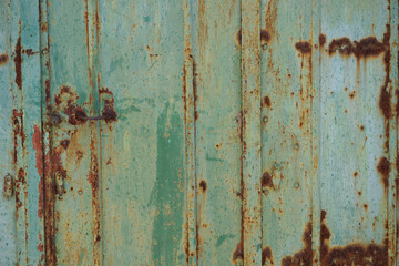 old green rusty textured metal door